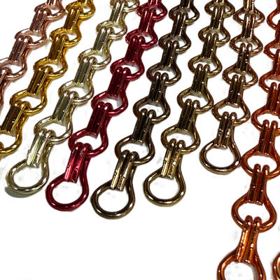 High Performance Aluminium Chain Link Curtain Disesuaikan Jarak Rantai 24mm