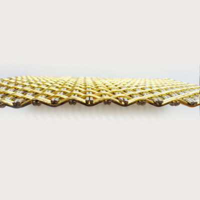 Fasad eksternal Dekoratif Wire Mesh Untuk Lemari Dalam tahan lama stainless steel