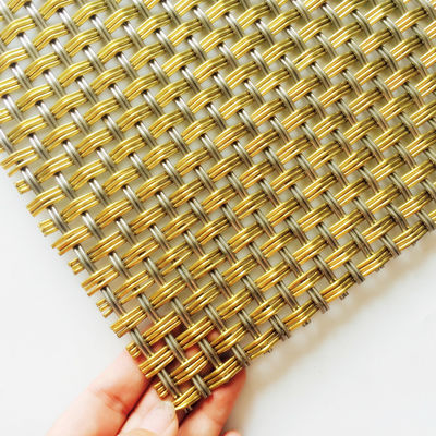 Fasad eksternal Dekoratif Wire Mesh Untuk Lemari Dalam tahan lama stainless steel