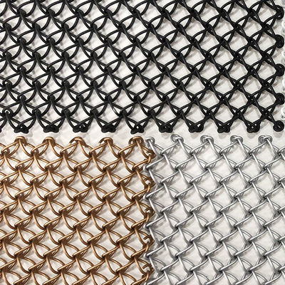 Perlindungan Lingkungan Mudah Cetakan Konstruksi Metal Mesh Langit-langit