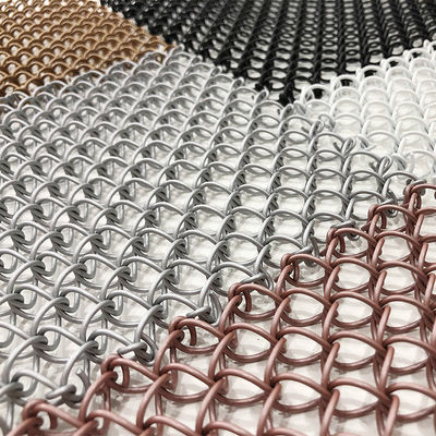 Perlindungan Lingkungan Mudah Cetakan Konstruksi Metal Mesh Langit-langit