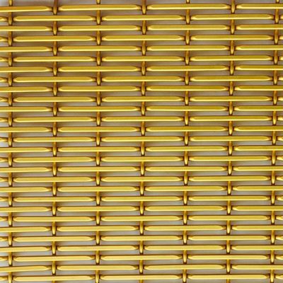 Desain Panel dinding dekoratif layar logam untuk partisi ruang tamu Aluminium Wire Mesh Room Dividers