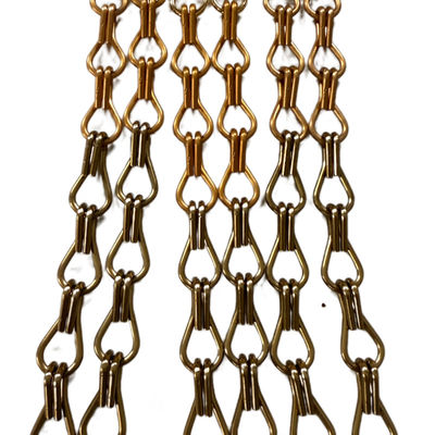 Mudah Instalasi Custom Chain Link Aluminium Chain Fly Screen Sempurna Untuk Pola Tirai Disesuaikan