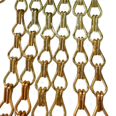 Mudah Instalasi Custom Chain Link Aluminium Chain Fly Screen Sempurna Untuk Pola Tirai Disesuaikan