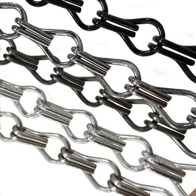 Mudah Instalasi Custom Chain Link Aluminium Chain Fly Screen Sempurna Untuk Pola Tirai Disesuaikan