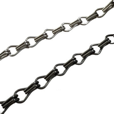 Customisable Aluminium Chain Fly Screen dengan jarak rantai 24mm dan rel aksesori dan perlengkapan lainnya