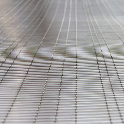 Jaring Baja Rinsless Kaca Laminasi Ruang Modern Pengecoran Pengepakan Tembok Langit-langit Aksen ISO Custom Cutting