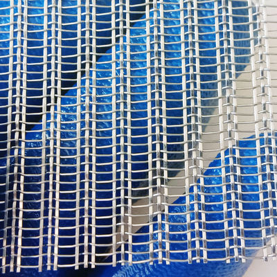 Arsitektur Kaca Laminated stainless steel Wire Mesh Woven untuk Modern Space Dividers dan Wall Cladding