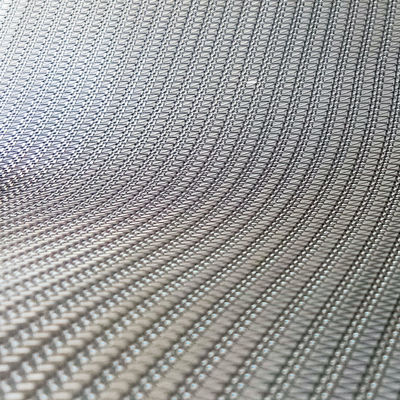Arsitektur Kaca Laminated stainless steel Wire Mesh Woven untuk Modern Space Dividers dan Wall Cladding