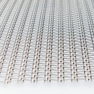 Arsitektur Kaca Laminated stainless steel Wire Mesh Woven untuk Modern Space Dividers dan Wall Cladding