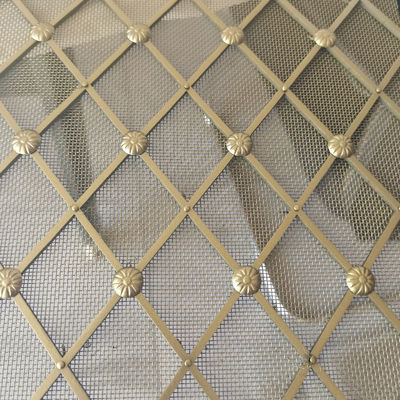 3.15mm Weft Diameter Dekoratif Wire Mesh dengan Perlakuan Permukaan Disesuaikan