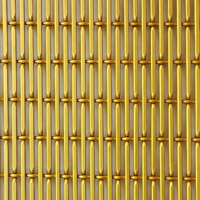 Desain Panel dinding dekoratif layar logam untuk partisi ruang tamu Aluminium Wire Mesh Room Dividers