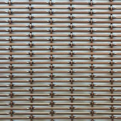 Superior Ekonomi Lingkungan Weft Pitch 17,5mm Dekoratif Woven Wire Mesh