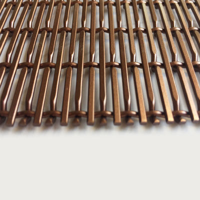 Superior Ekonomi Lingkungan Weft Pitch 17,5mm Dekoratif Woven Wire Mesh