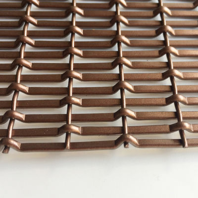 Superior Ekonomi Lingkungan Weft Pitch 17,5mm Dekoratif Woven Wire Mesh
