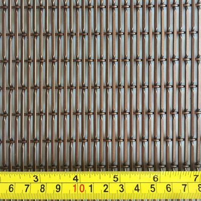 Superior Ekonomi Lingkungan Weft Pitch 17,5mm Dekoratif Woven Wire Mesh