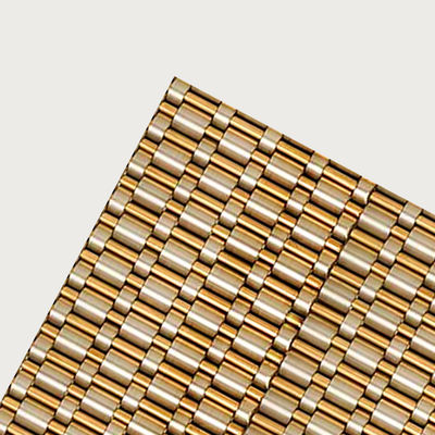 Customized Brass Metal Mesh untuk Bangunan Cladding Elevator Mesh Dengan 304 316 stainless steel