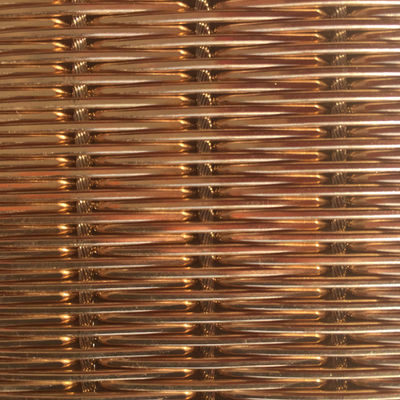 Korosi tahan dekoratif bundar Woven Wire Mesh Dekorasi indah tahan lama