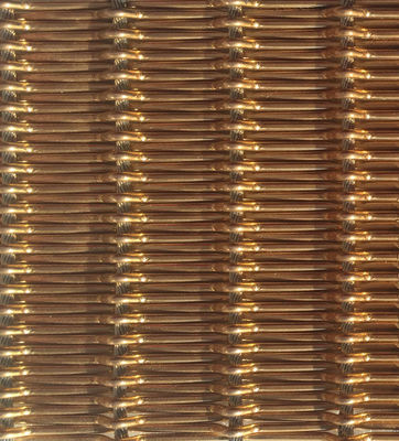 Korosi tahan dekoratif bundar Woven Wire Mesh Dekorasi indah tahan lama