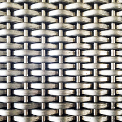 Dekorasi Pintu Fine Dekoratif Woven Wire Mesh In Antique Brass Metal 30m-100m Panjang