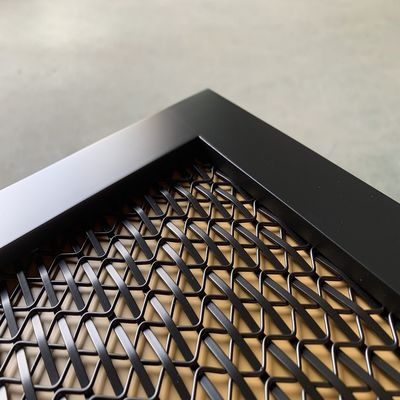 4.5mm Ketebalan Mesh Stainless Steel Dekoratif Wire Grilles Untuk Metal Cabinet Pintu