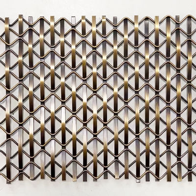 Custom Diamond Grille Woven Wire Mesh Dengan Diameter Weft 1,2mm × 2mm