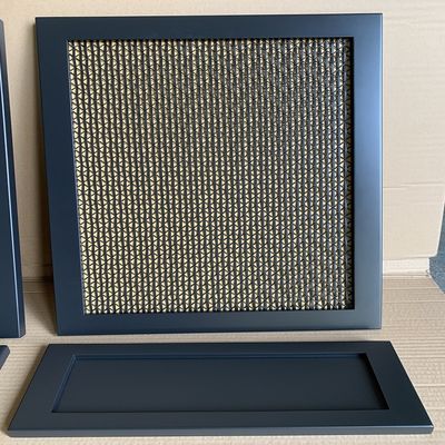 8.75kgs/m2 Dekoratif Wire Mesh Grilles dengan 49% Area Pembukaan di stainless steel
