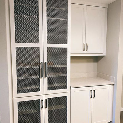8.75kgs/m2 Dekoratif Wire Mesh Grilles dengan 49% Area Pembukaan di stainless steel