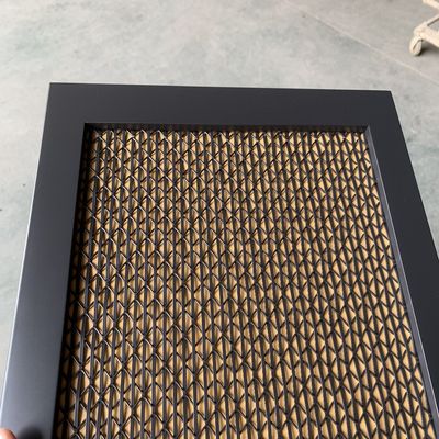 5mm Warp Pitch Dekoratif Wire Mesh Grilles Gaya Sempurna Dan Fungsi Pintu Lemari