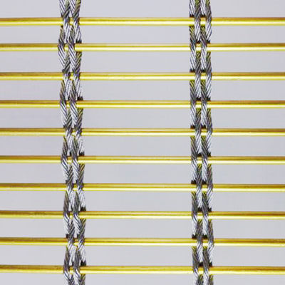 Sertifikat tahan api 8mm stainless steel Metal Mesh untuk bangunan tinggi bangunan fasad ventilasi cladding