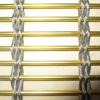 Sertifikat tahan api 8mm stainless steel Metal Mesh untuk bangunan tinggi bangunan fasad ventilasi cladding