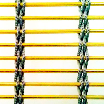 Sertifikat tahan api 8mm stainless steel Metal Mesh untuk bangunan tinggi bangunan fasad ventilasi cladding