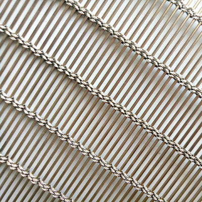 Ringan stainless steel Wire Mesh Untuk pagar luar Desain lanskap tahan korosi