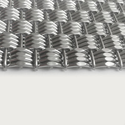 Desain Custom Stainless Steel Metal Fabric Mesh Untuk Lambaan Fasad Berskala Besar Di Bangunan Komersial Perkotaan