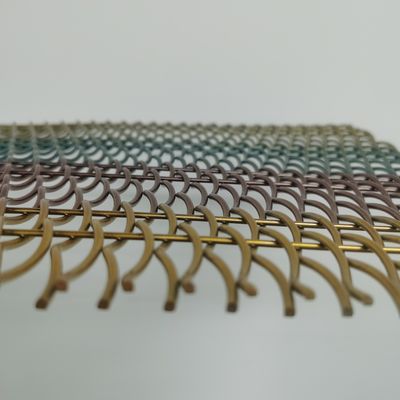 Serbaguna Dekoratif Bergaya Woven Wire Mesh Lebar 0.6m-2.4m