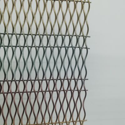 Serbaguna Dekoratif Bergaya Woven Wire Mesh Lebar 0.6m-2.4m