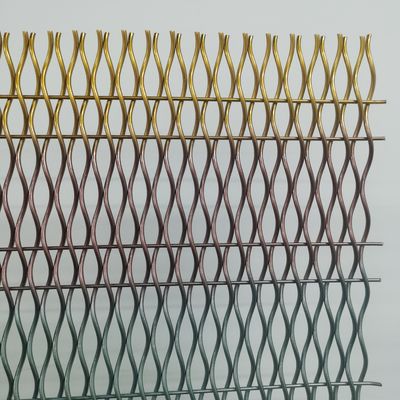 Serbaguna Dekoratif Bergaya Woven Wire Mesh Lebar 0.6m-2.4m