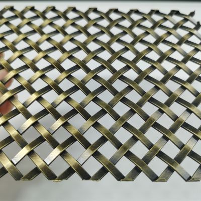 Jaring kawat tenunan dekoratif dari stainless steel Lebar 0,6m-2,4m