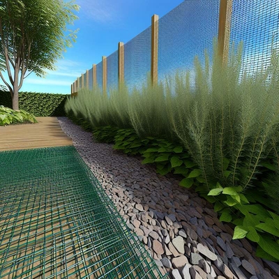 2.0mm Wire Diameter Arsitektur Woven Wire Mesh untuk taman lansekap