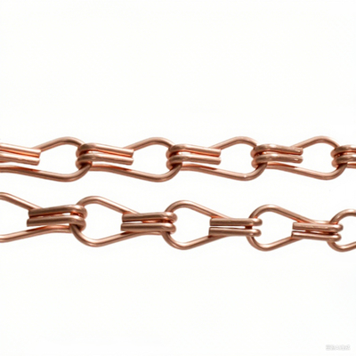 Dekoratif Chainmail Ring Mesh Tirai Layar Bangunan Fasad Warna Alami