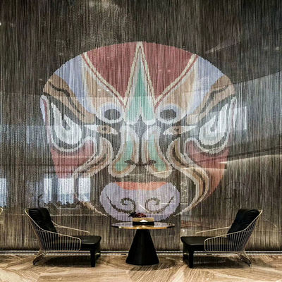 Kuat dan tahan lama Aluminium Rantai Fly Screen Ideal untuk di pabrik pengolahan makanan