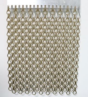 24mm Chain Distance Aluminium Chain Fly Screen dengan pemasangan yang mudah dan ventilasi yang baik untuk perlindungan serangga