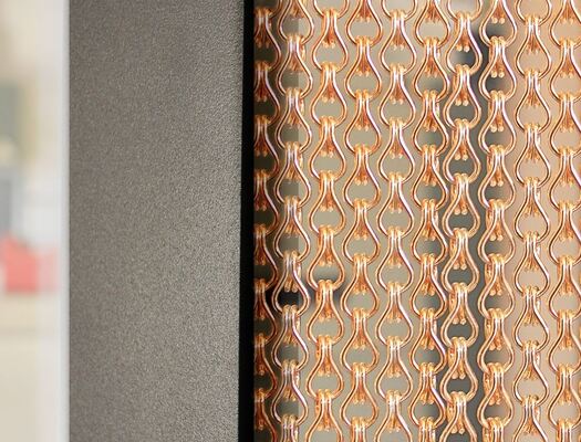 24mm Chain Distance Aluminium Chain Fly Screen dengan pemasangan yang mudah dan ventilasi yang baik untuk perlindungan serangga