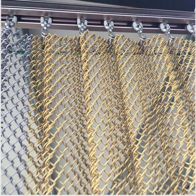 Panel Jaring Arsitektur Stainless Steel dengan Ukuran Bukaan yang Dapat Disesuaikan 5mm hingga 50mm dan Permukaan Berlapis Perunggu Antik dalam Berbagai Warna