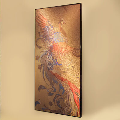 Fitur Metal Mesh Artistic Wall - Dekorasi Interior Phoenix yang Disesuaikan