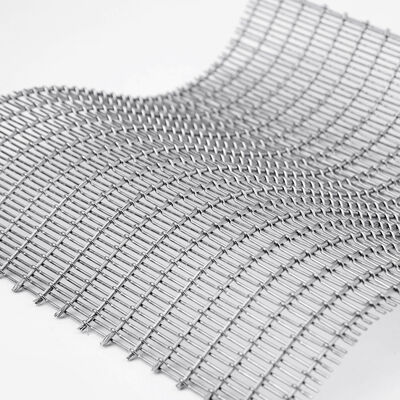 Arsitektur Metal Mesh Customized Lebar Polishing Sempurna untuk Fasad Cladding dinding interior dan panel langit-langit