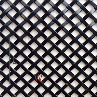 Lebar Disesuaikan Mesh Logam Arsitektur Panel Aluminium Tipe Mesh Diperluas untuk Aplikasi Komersial dan Industri