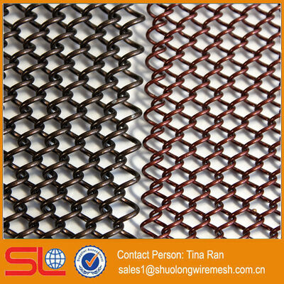316 Grade Stainless Steel Architectural Mesh Ferrule Type Featuring Good Flexibility Designed for Building Facades and Interior Wall Coverings