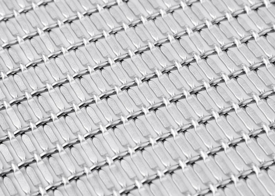 Titanium Plating 5mm Woven Metal Mesh Fabric 15m Pembagi Ruang Logam Dekoratif