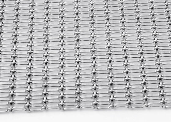 Titanium Plating 5mm Woven Metal Mesh Fabric 15m Pembagi Ruang Logam Dekoratif